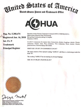 美國(guó)商標(biāo)注冊(cè)證書